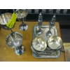Image 1 : SILVER GOBLETS, CREAM & SUGAR, ETC.