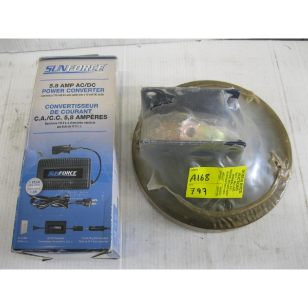 BAG W/POWER CONVERTER & FENCE WHEEL