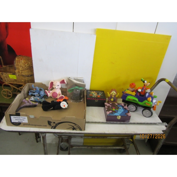 ASST. FIGURINES - PLUTO, CAR, ETC.