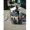 Image 3 : 2 GARBAGE CANS, 2 HOSES & BASKET OF GARDEN SUPPLIES