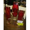 Image 1 : 3 MCM MURANO SOMMERSO GLASS VASES