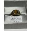 Image 1 :  MENS 10KT RING W/BROWN STONE 3.5G, SZ 9 1/2