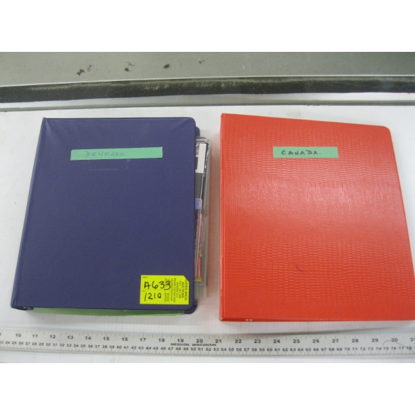 2 BINDERS OF ASST. STAMPS