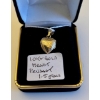 Image 1 : 10KT GOLD HEART PENDANT, 1.5G