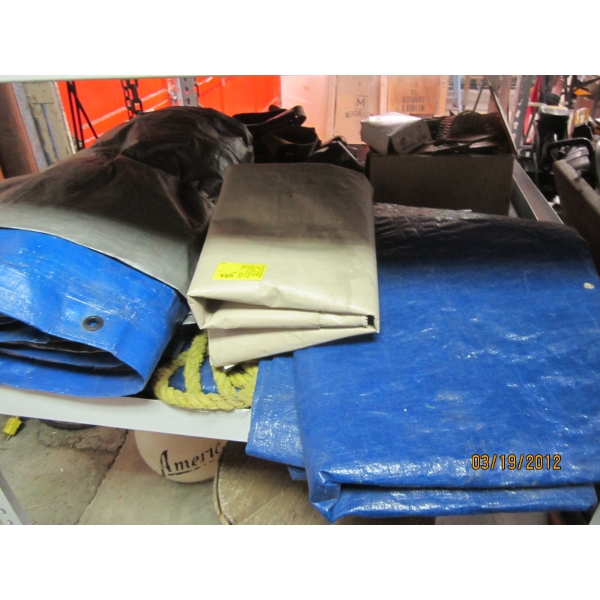 ASST. TARPS, ROPE, ETC.