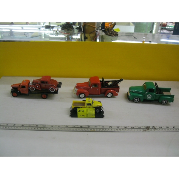 4 DIECAST TRUCKS