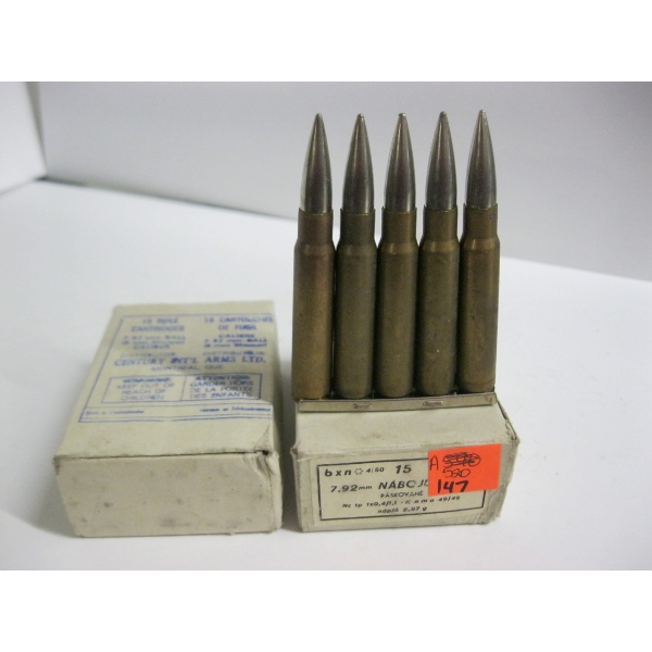 NABOJU 7.92MM BALL (8MM MAUSER)|2X15 RIFLE CARTRIDGES