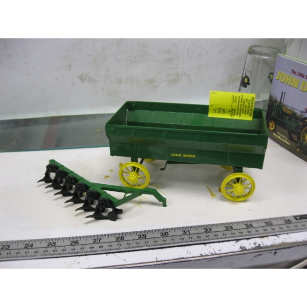 JOHN DEERE WAGON & PLOW IMPLEMENT