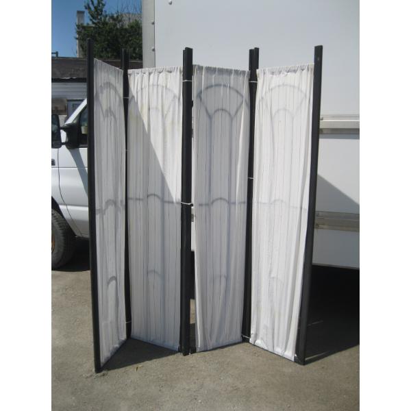4 PANELS W/FABRIC DIVIDER SCREENS