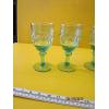 Image 2 : 6 GREEN GLASS GOBLETS