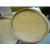 Image 2 : 3 ROUND TRAYS & A NEW LG. MAPLE CUTTING BOARD