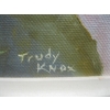 Image 2 : FRAMED ORIGINAL PAINTING OF WHITE HORSE BY TRUDY KNOX