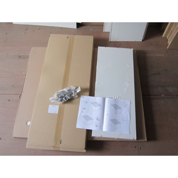 NEW IKEA CABINET 36X14 3/4X40" - COMPLETE W/HINGES, DOORS & SHELVES