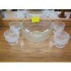 Image 1 : 5 PIECE GLASS DESSERT BOWLS & LG. BOWL