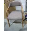 Image 1 : REDDISH UPHOLSTERED WOOD FRAME DINING CHAIR