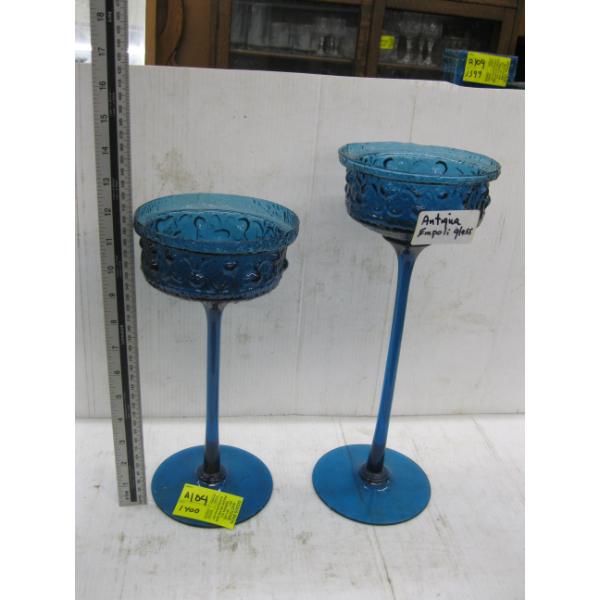 2 ANTIQUA EMPOLI MCM GLASS ITEMS