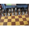 Image 3 : LG. CHESS SET W/PIECES IN DRAWERS