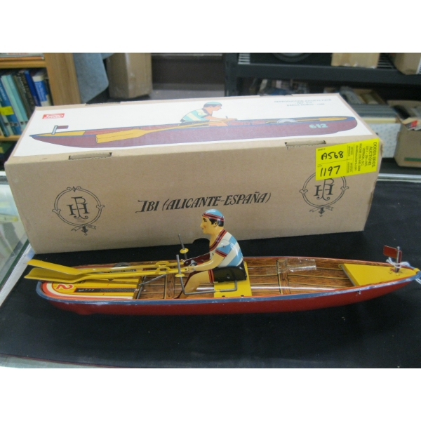 VINTAGE TIN ROWING SHELL