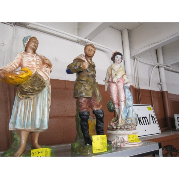 3 CERAMIC FIGURINES