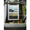Image 1 : BOX OF MISC: FRAMED PHOTOS, CANDLE HOLDERS, UTENSILS, BOOK, ETC.