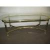 Image 3 : GLASS & BRASS COFFEE TABLE