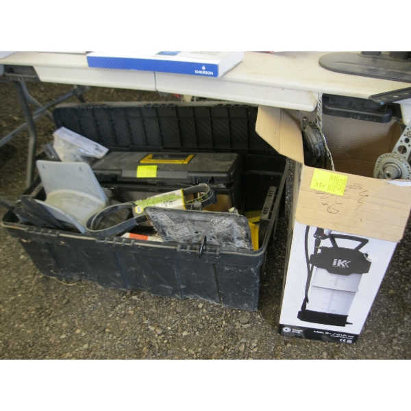 MISC. HOSE HOLDERS, TOOLBOX, WHEEL CHOCKS, ETC.