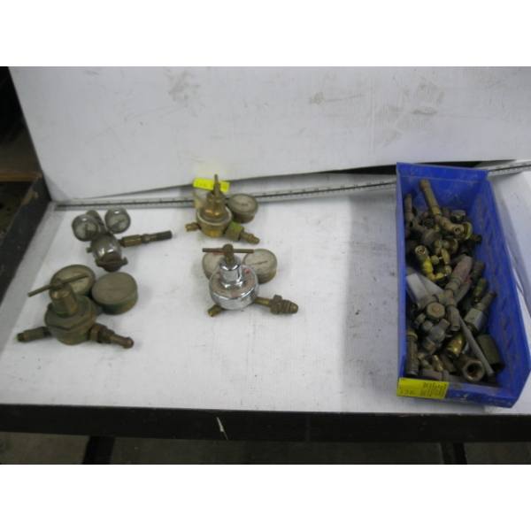 ASST. OXY ACETYLENE GAUGES & FITTINGS