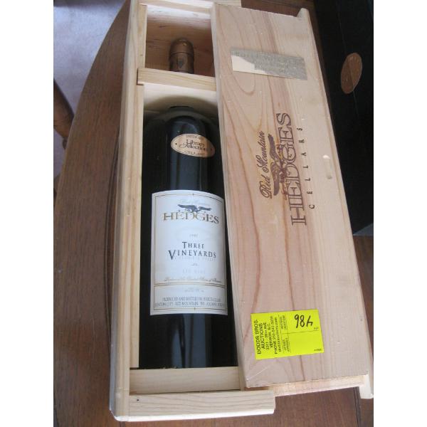 1997 - 3 VINEYARDS CASED RED WIN BOTTLE BY HEDGES CELLAR