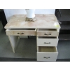 Image 3 : SM. 4 DRAWER STUDENT'S DESK & A VINTAGE LAMP