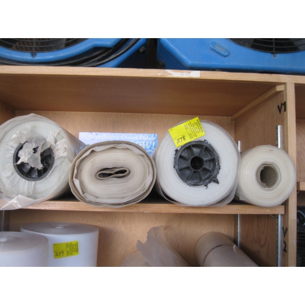 4 ROLLS OF PLASTIC