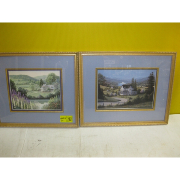 2 FRAMED PRINTS