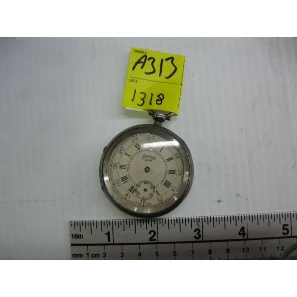 "AS IS" POCKET WATCH - SILVER CASED