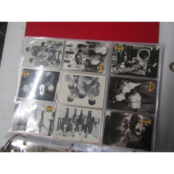 BINDER OF BEATLES, BLUEJAYS & NHL HOCKEY CARDS