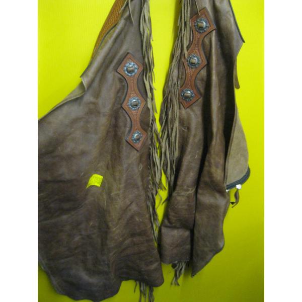 PAIR OF LEATHER CHAPS