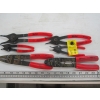 Image 2 : 4 BLUEPOINT SNAP RING PLIER SETS & SET OF WIRE CUTTERS