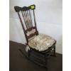Image 1 : ANTIQUE WOOD ROCKING CHAIR