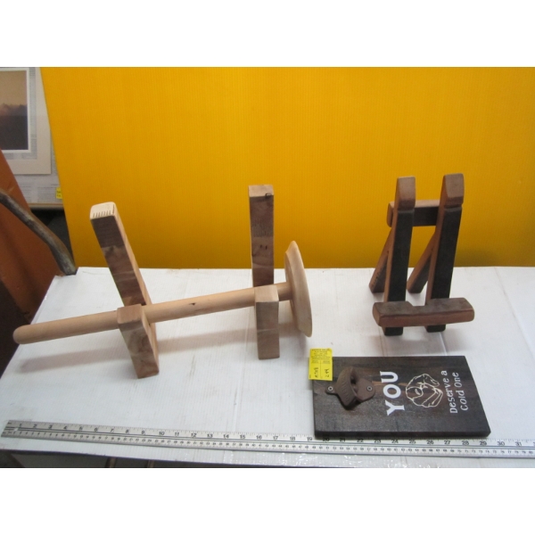 BOTTLE OPENER, RACK & TOILET PAPER HOLDER