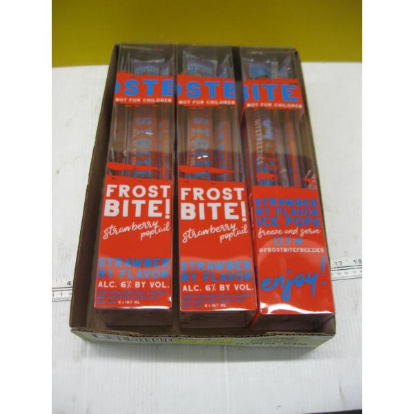 3 BOXES OF FROSTBITE STRAWBERRY WINE FREEZIES