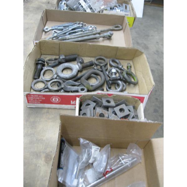 LG. LOT OF MISC. TURNBUCKLES, EYE HOOKS, ETC.