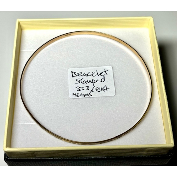 BRACELET STAMPED 333=8KT, 4G