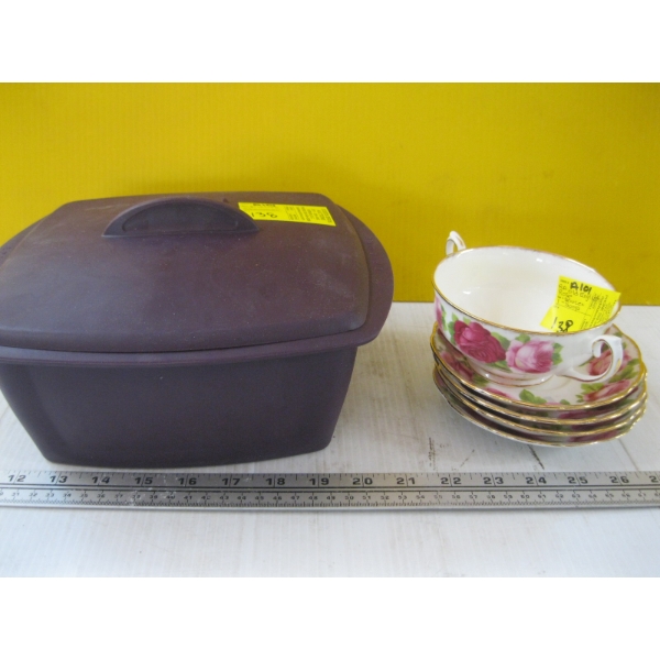 EPICURE STEAMER, ENGLISH ROSE CHINA