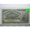 Image 1 : 1900 DOMINION OF CANADA 25 CENT SHINPLASTER BILL