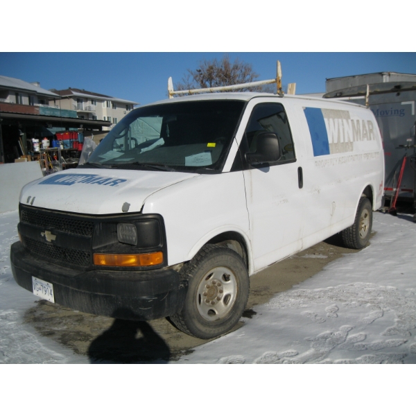 2011 CHEV EXPRESS VAN, VIN 1GCWGFBA3B1122797, 154,727 MILES (249,000KMS, APPROX.)