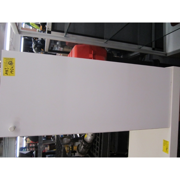2 SINGLE DOOR WHITE CABINETS
