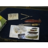 Image 1 : SPORTSMAN FOLDING KNIFE & SHEATH SET & A BONE HANDLED KNIFE W/SHEATH