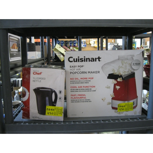 CUISINART POPCORN MACHINE & 1 L KETTLE