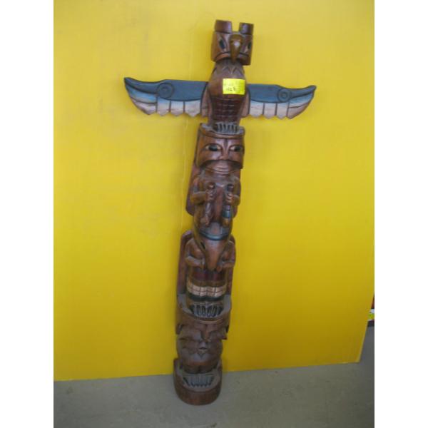 WOODEN TOTEM POLE