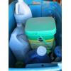 Image 2 : 2 CONTAINERS OF MISC. CLEANERS, MIRACLE GROW, ETC.