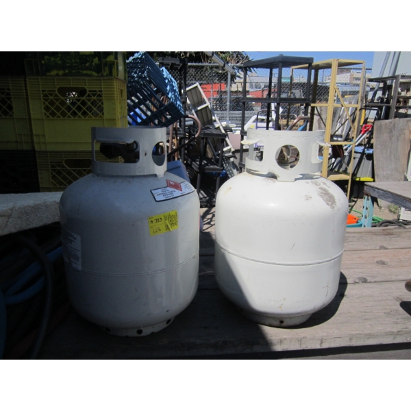 2 - 20LB PROPANE TANKS - BOTH EXPIRED