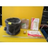 Image 1 : FURRY LOOK BASKET W/CLIPBOARD & FILE FOLDERS, ETC.